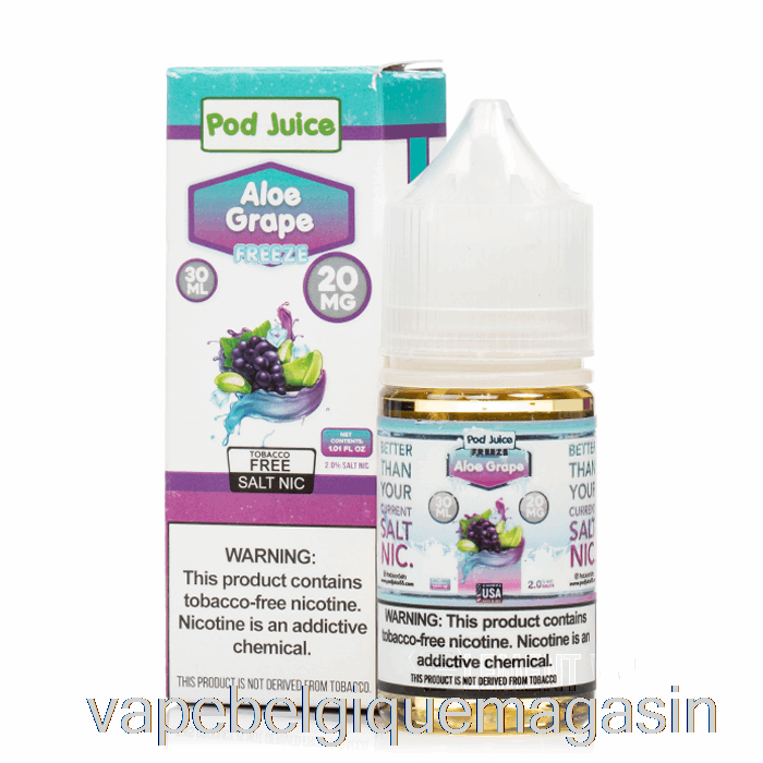 Jus De Vape Gelé Raisin D'aloès - Jus De Gousse - 30ml 55mg